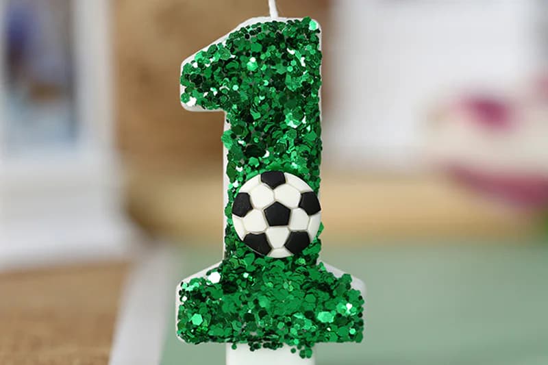 New digital candle Boy series Football birthday cake candle, Birthday Candles product view 2 of 3